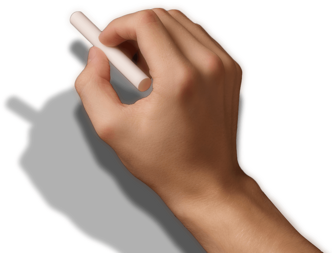 Clip Art Black And White Stock Hd Png Images Pluspng - Hand With Chalk Png Transparent Png (1177x900), Png Download