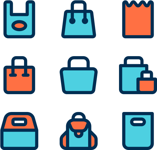 Bags And Packages Clipart (600x564), Png Download