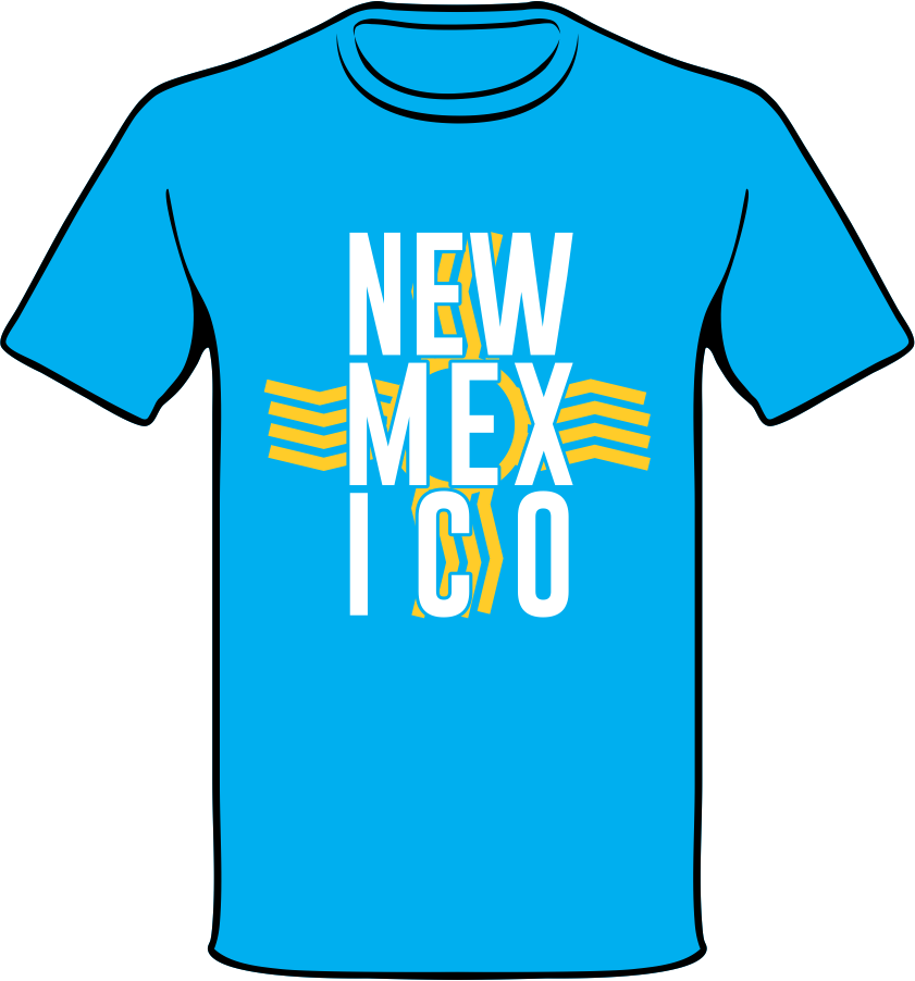 New Mex Ico Zig Zia - Active Shirt Clipart (841x902), Png Download