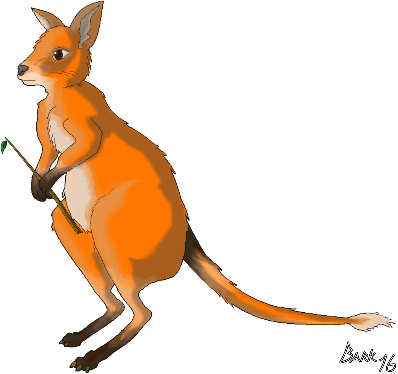 A - Kangaroo Clipart (1350x1250), Png Download