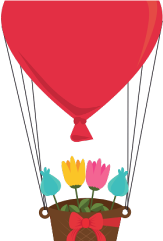 Heart Shape In Parachute Clipart (640x480), Png Download