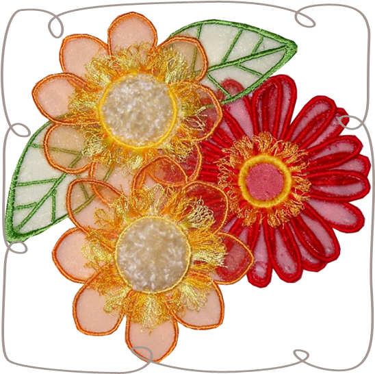 3d Flowers Clipart (580x580), Png Download
