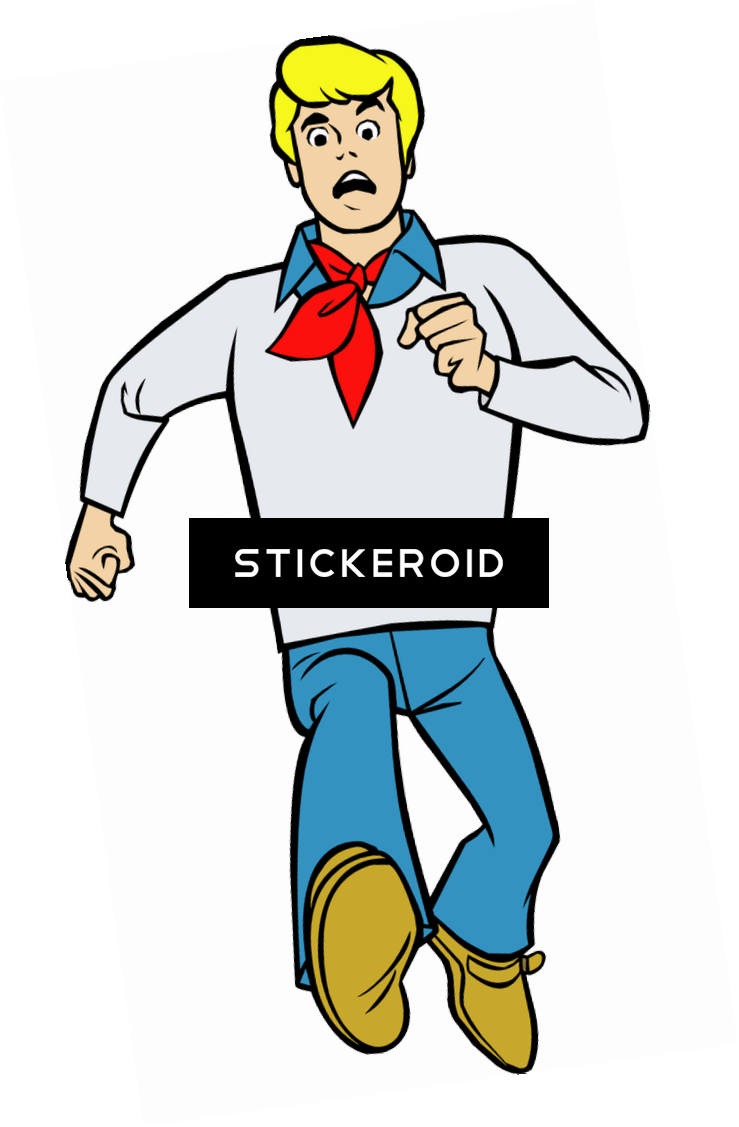 Fred Jones Running - Cartoon Clipart (739x1127), Png Download