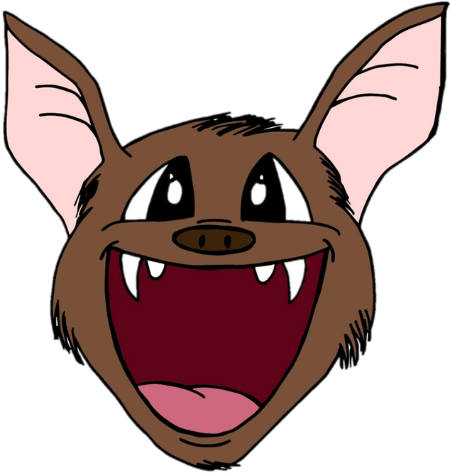 Bat Clipart Mouth - Cartoon - Png Download (640x680), Png Download