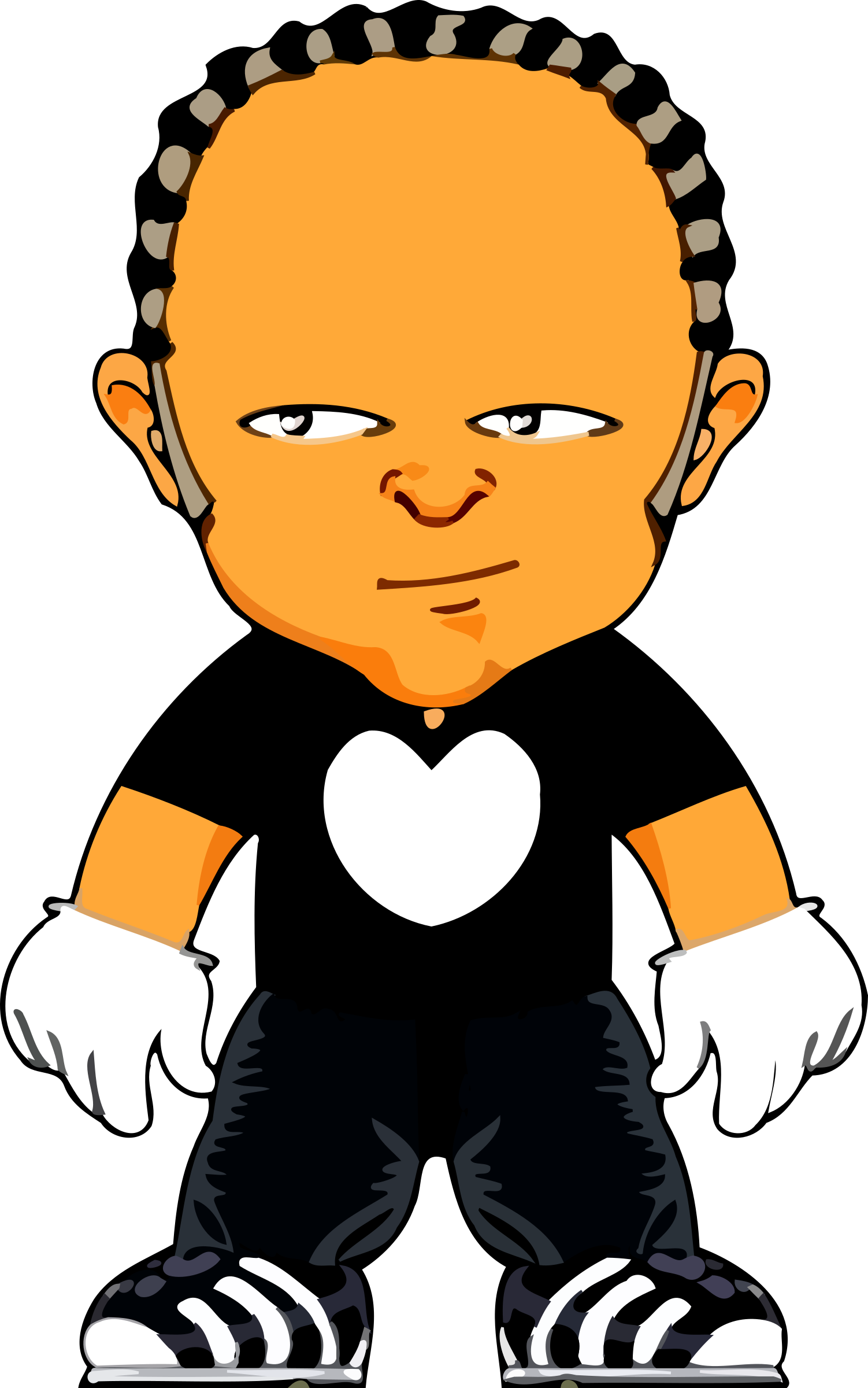 Big Image - Cartoon Man Clipart (1502x2400), Png Download