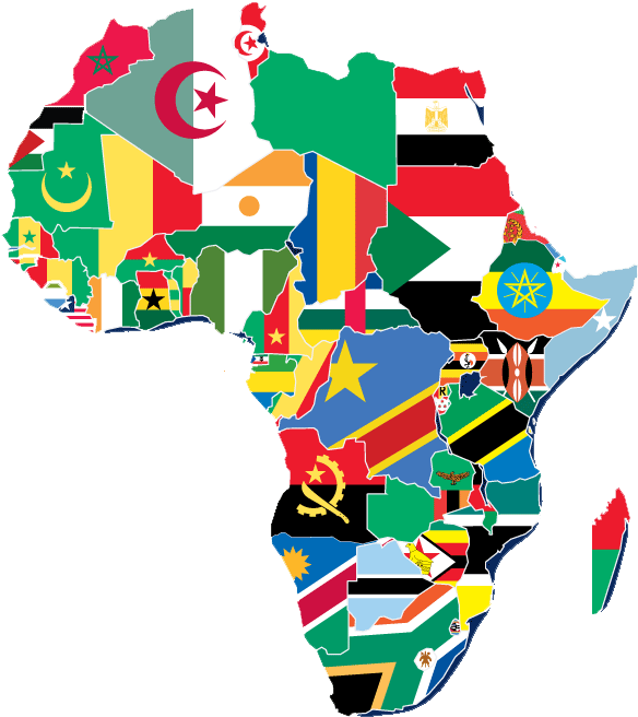 Yasharalites In Africa - Africa Flag Map Clipart (670x749), Png Download