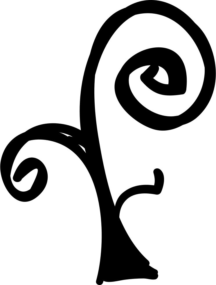 Halloween Tree Trunk With Spirals Comments - Trunk Clipart (744x980), Png Download