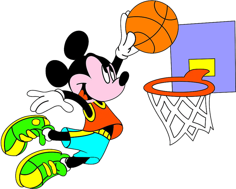Disneyland Clipart Basketball - Donald Duck Mickey Mouse And Dog - Png Download (640x480), Png Download