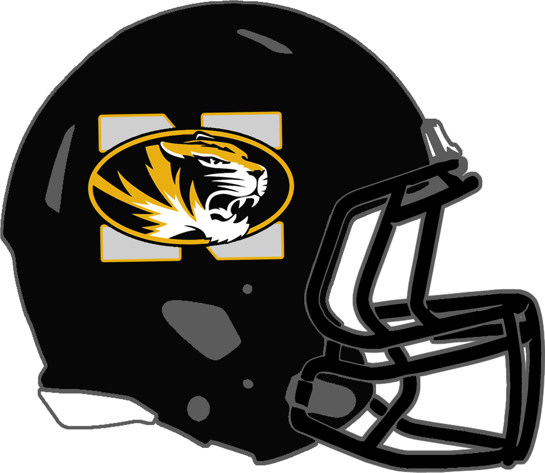 Likes Northeast Jones Tigers - Miss State Football Helmet Clipart (1800x1565), Png Download
