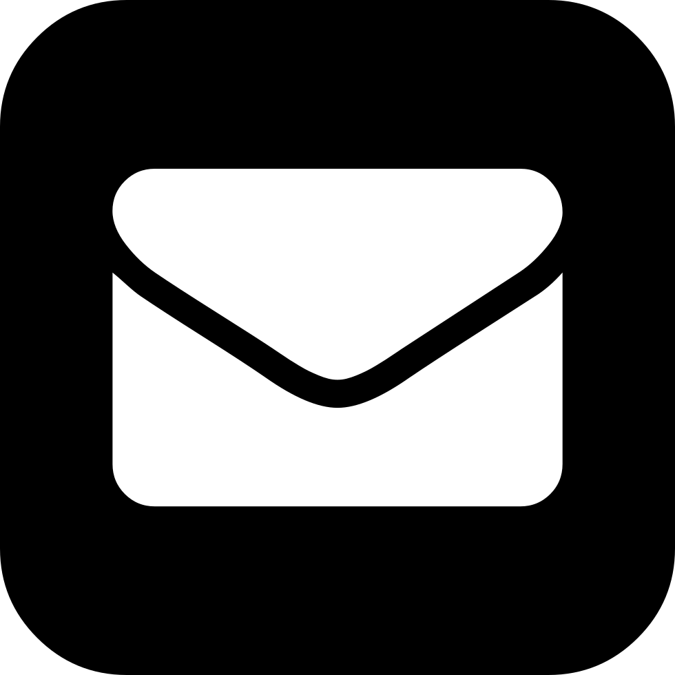 Envelope-square Comments - Envelope Icon Square Clipart (980x980), Png Download