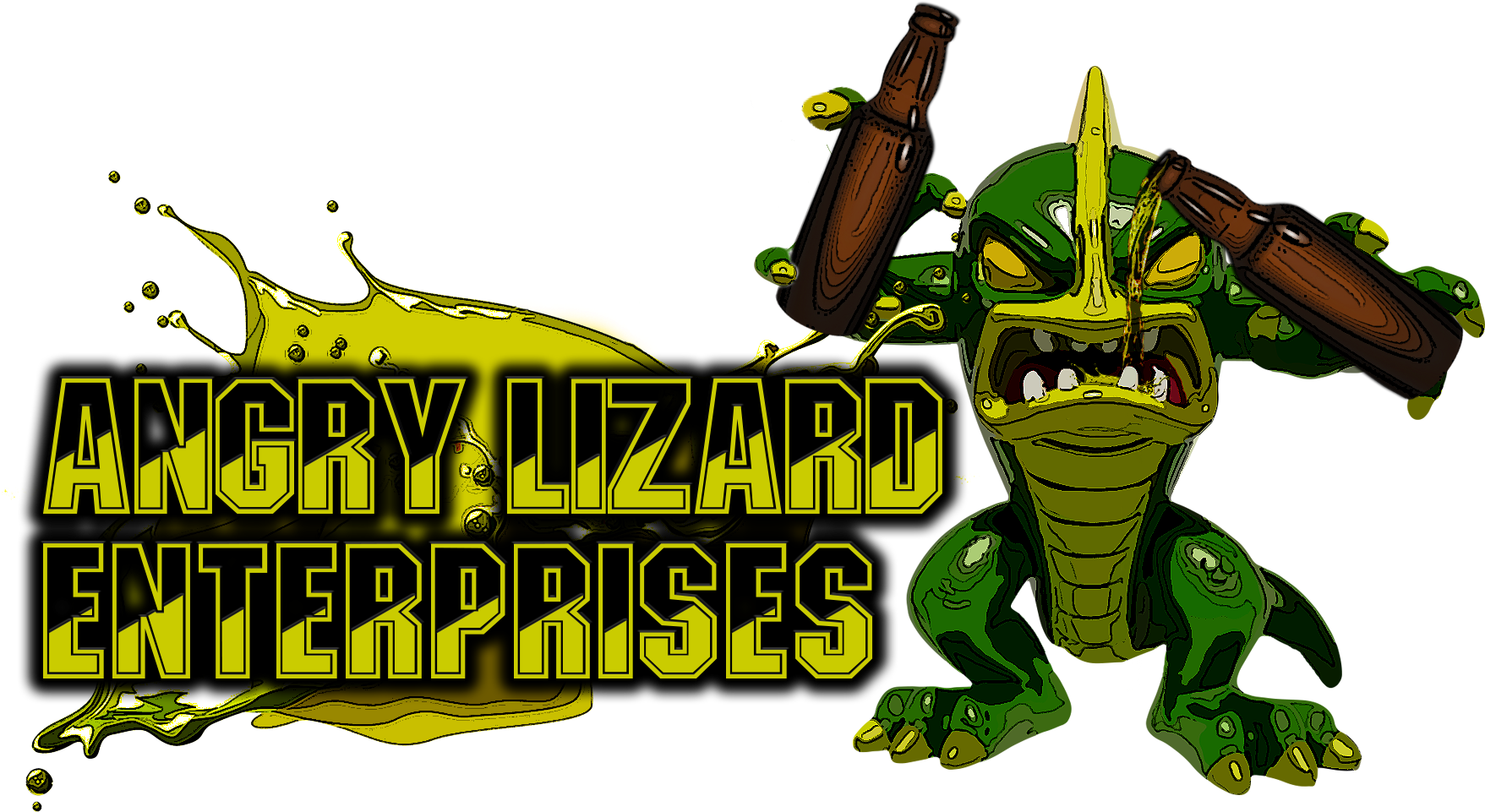 Lizard Clipart Angry - Cartoon - Png Download (1900x1000), Png Download