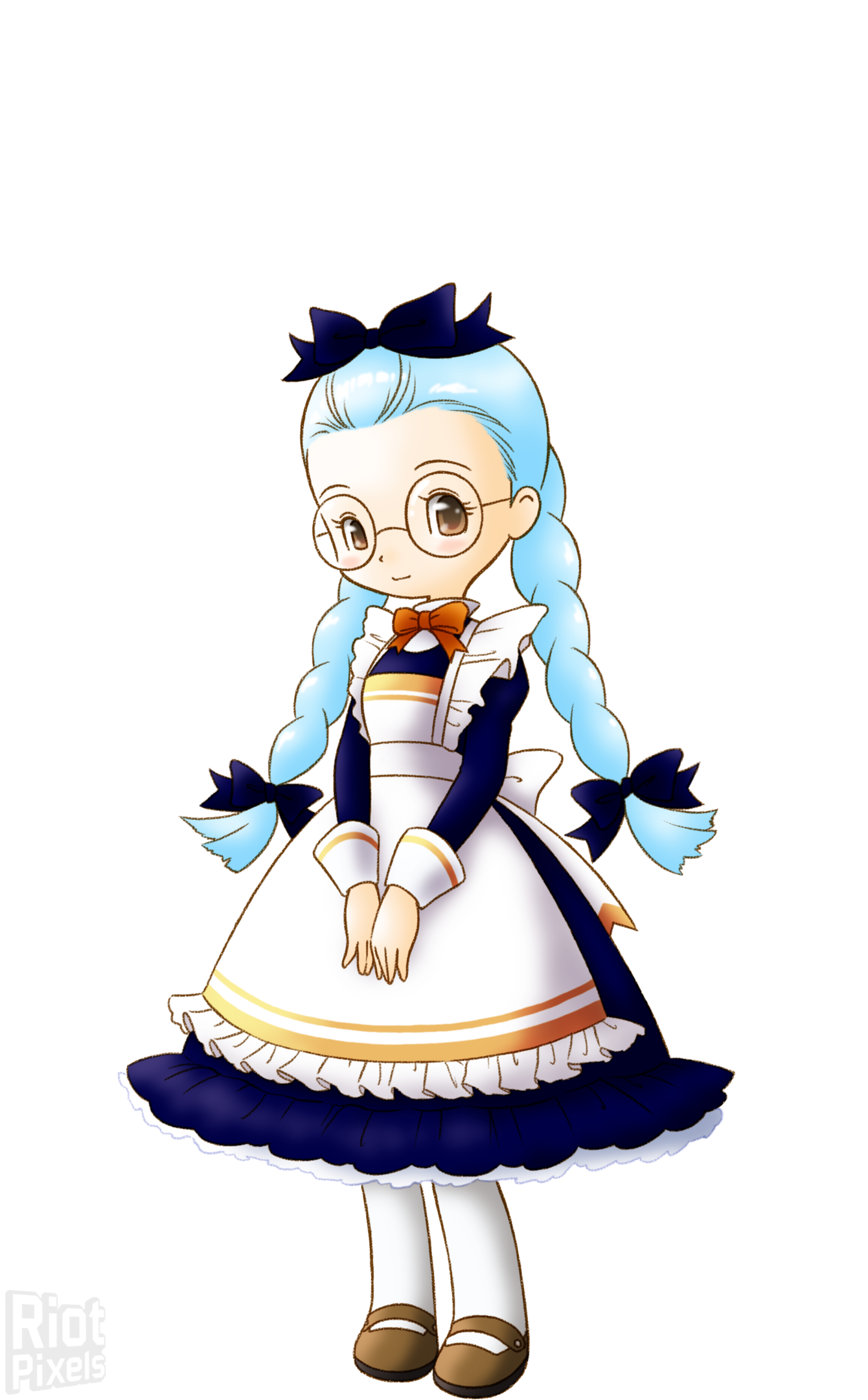 12 August - Harvest Moon Hero Of Leaf Valley Girl Characters Clipart (1340x2160), Png Download