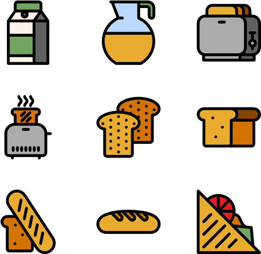 Breakfast - Furniture Icon Top View Png Clipart (600x564), Png Download