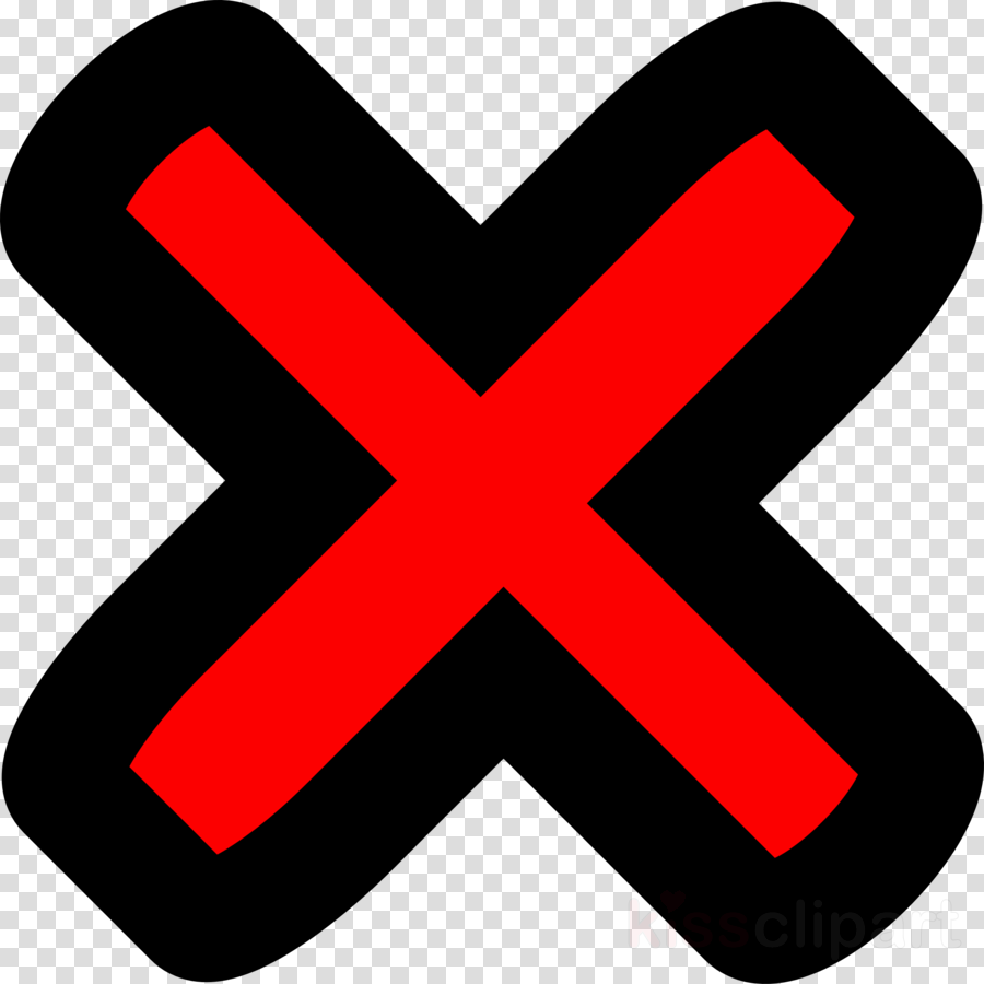 Cross Out Clipart Clip Art - Big Red Cross Png Transparent Png (900x900), Png Download