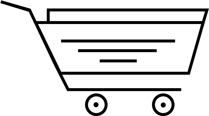 Shopping Cart Clipart (908x395), Png Download