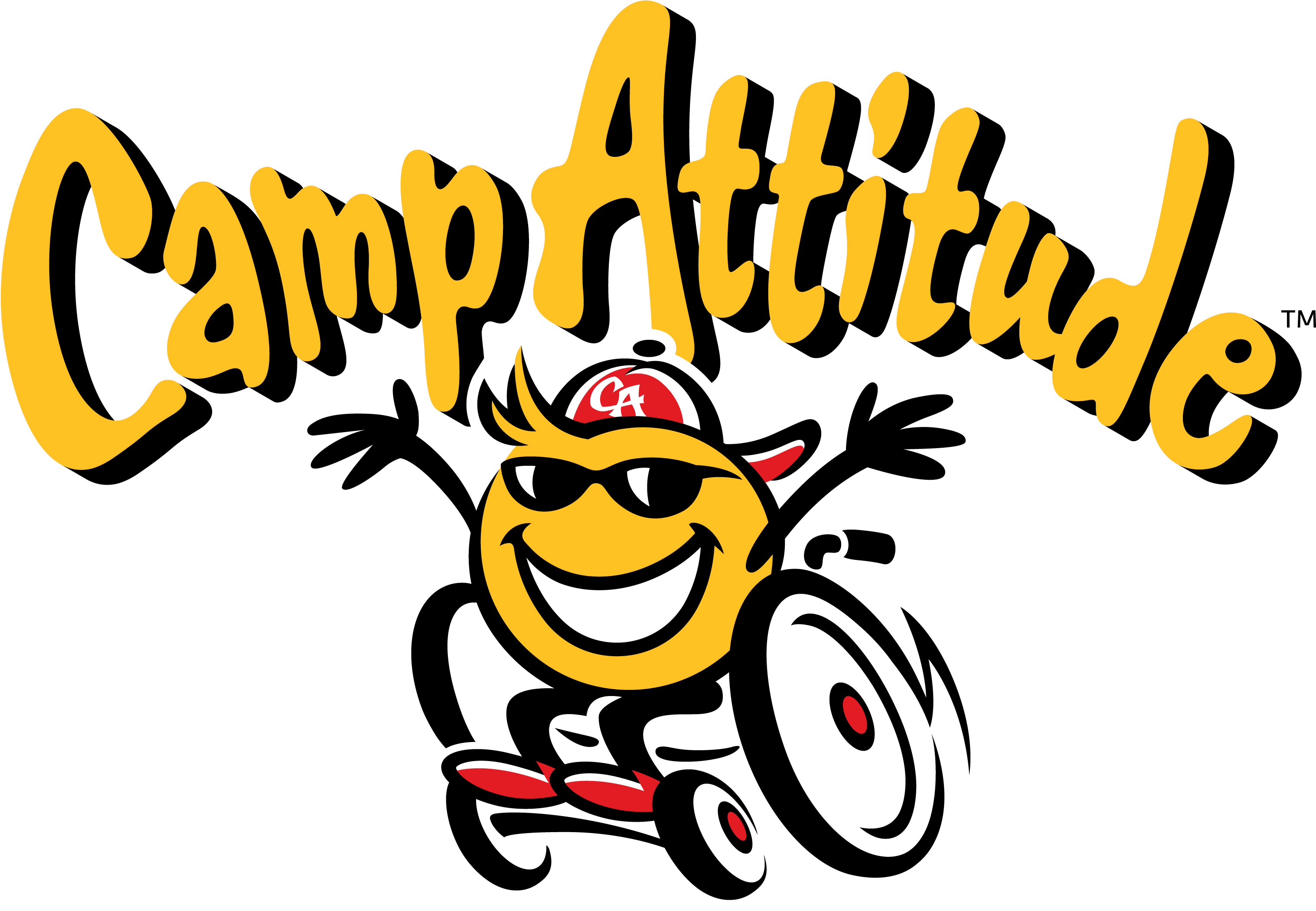 9a Camp Attitude Arched Type With Mascot - Camp Attitude Clipart (3042x2124), Png Download