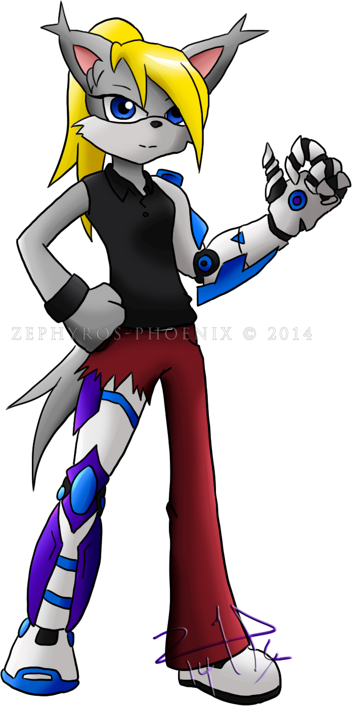 Skye Wolfe Civilian - Cartoon Clipart (696x1395), Png Download