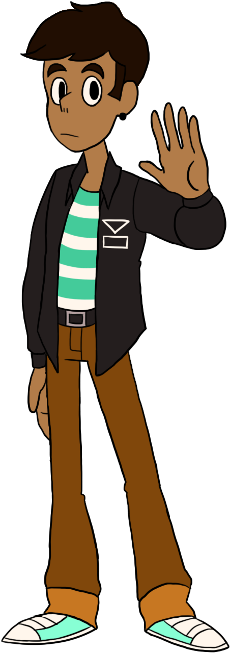 Beach City Kid - Cartoon Clipart (700x1351), Png Download