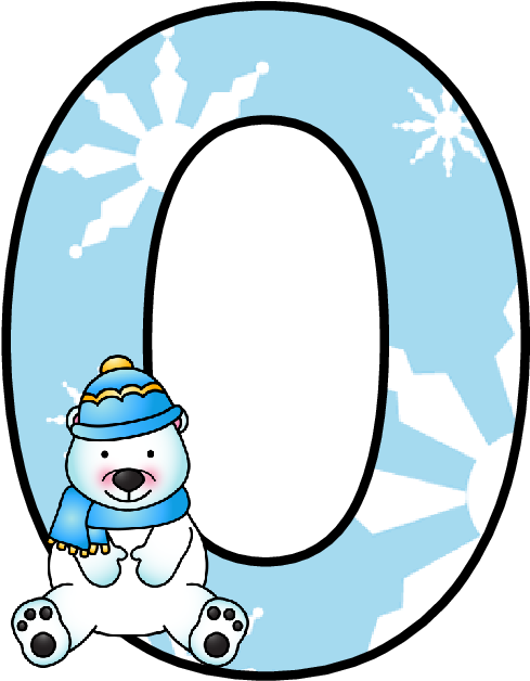 Ch B *✿* Alfabeto Winter De Kid Sparkz Polar Region, - Alfabeto Winter The Kid Clipart (515x658), Png Download