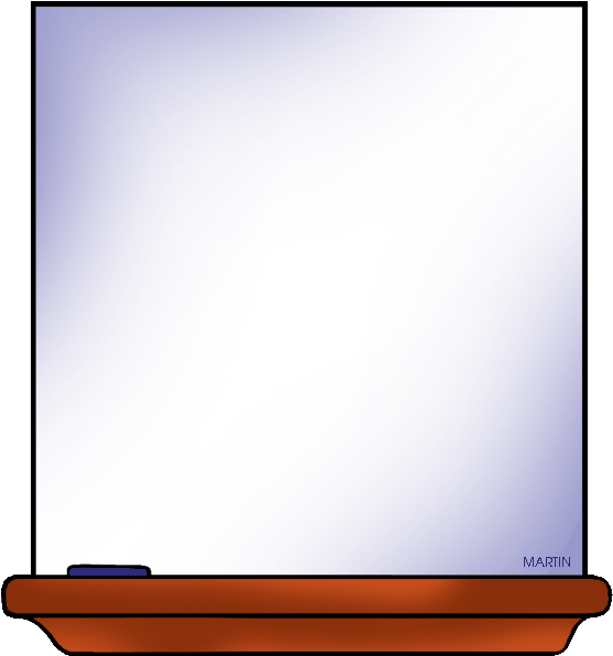 Free School Clip Art By Phillip Martin, White Board - Png Download (578x648), Png Download