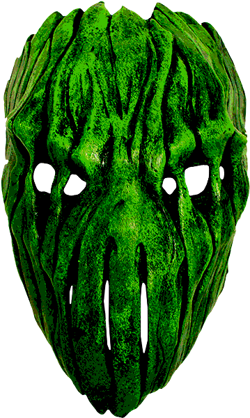Green Lokethulhu Mask Clipart (600x600), Png Download