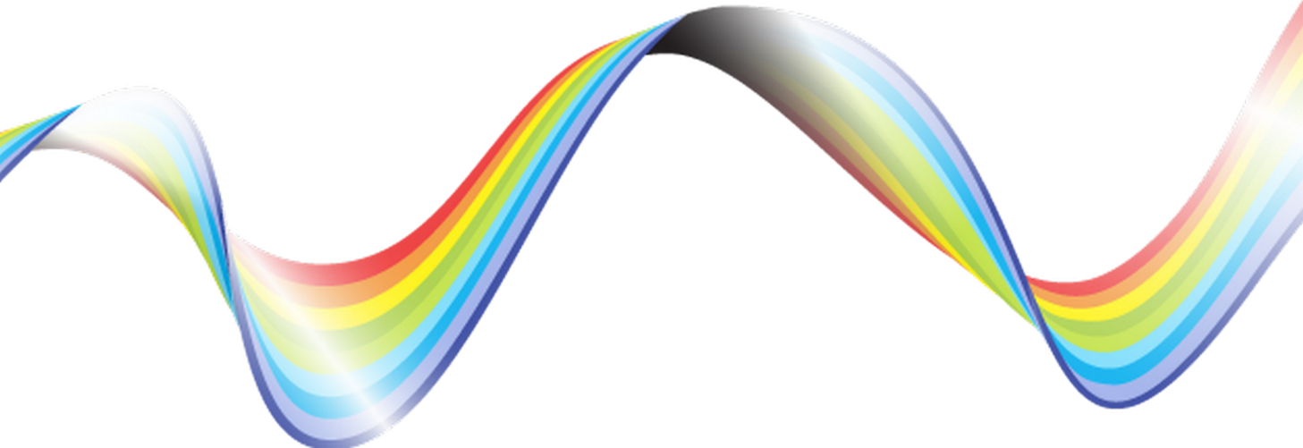 Ribbon Candy Grosgrain Gift - Rainbow Ribbon Png Clipart (1457x501), Png Download