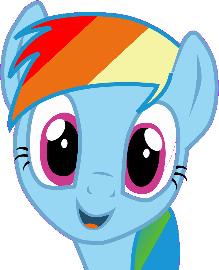 Rainbow Dash Head Bop By Thetwilightspark Th Bop, - Cartoon Clipart (1024x1024), Png Download