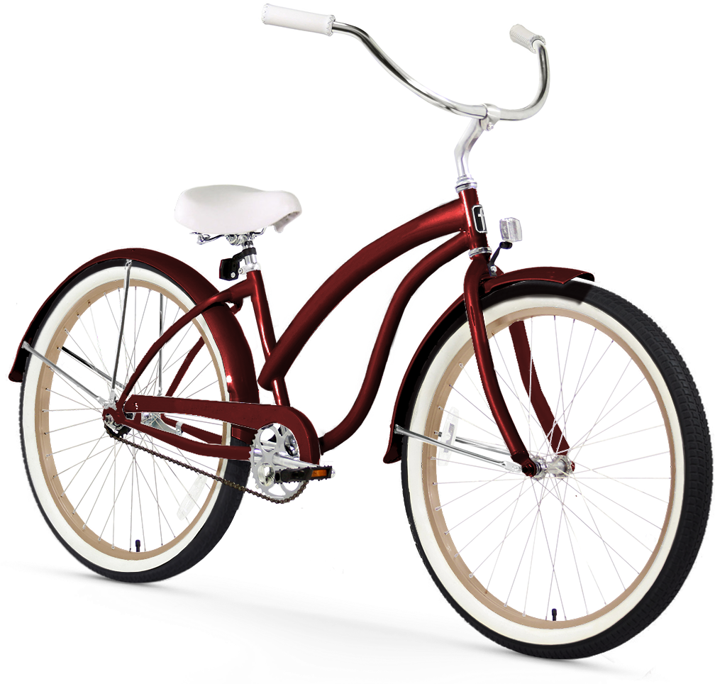 Customizer Firmstrong Women's Chief Lady Three Speed Beach Cruiser