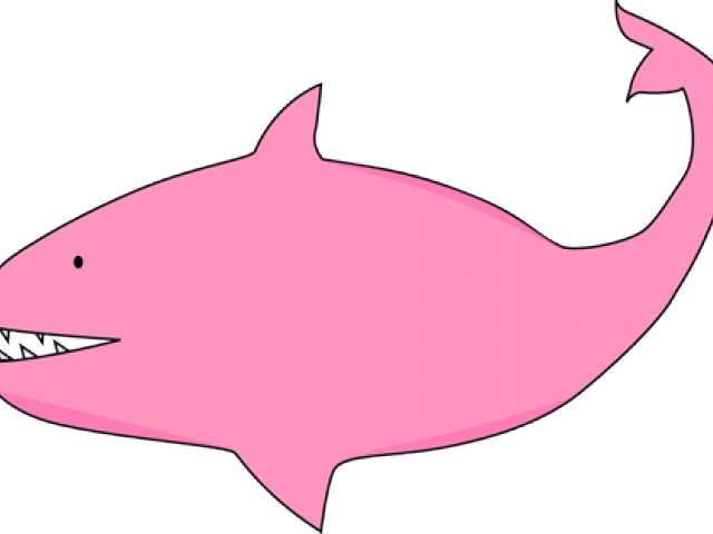 Pink Clipart Shark - Clip Art - Png Download (640x480), Png Download
