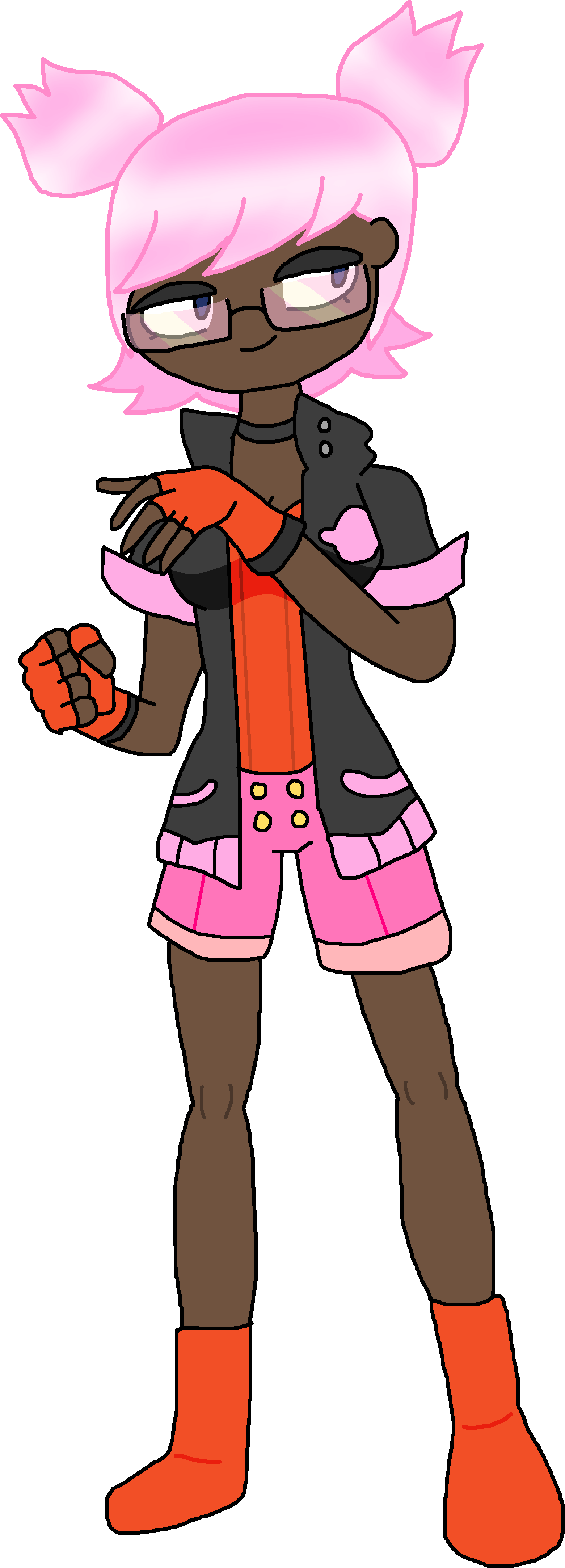 Pinku Rozen, The Pink Lemon - Cartoon Clipart (1561x4331), Png Download