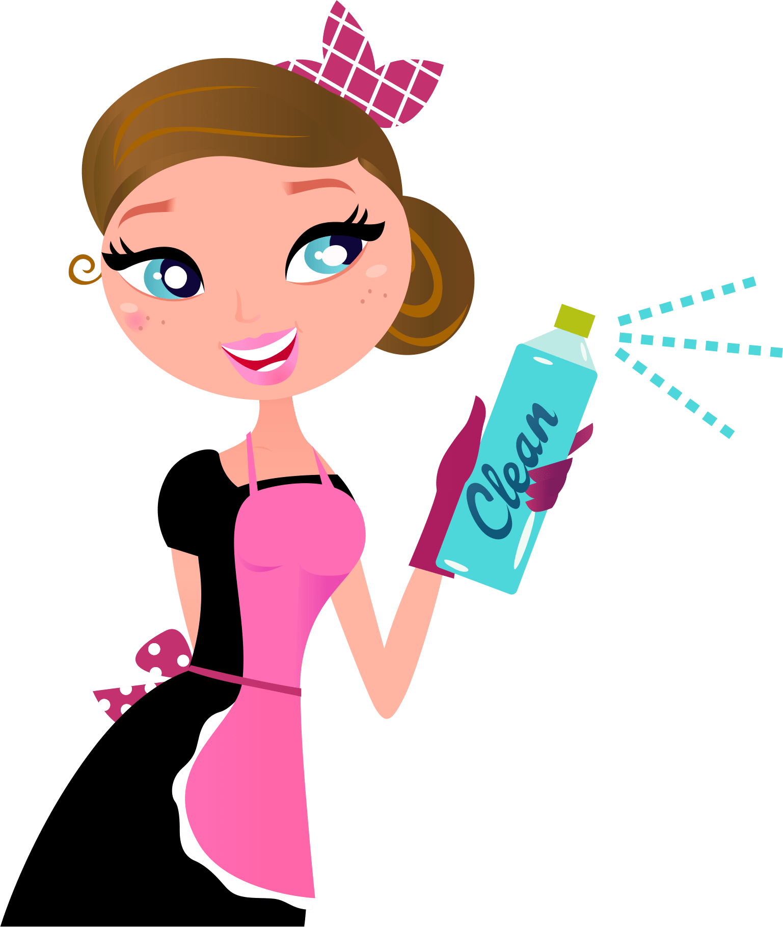 Queen Of Clean Clipart (1537x1819), Png Download