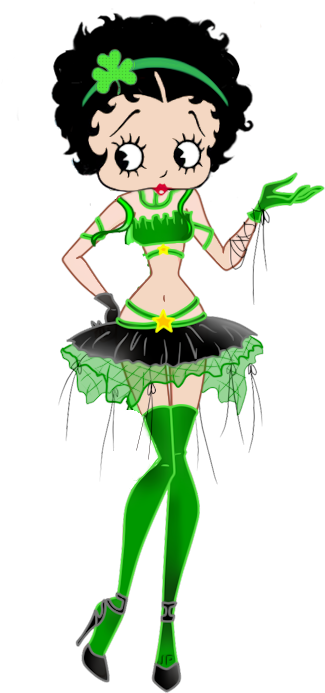 Irish - Betty Boop Clipart (421x737), Png Download