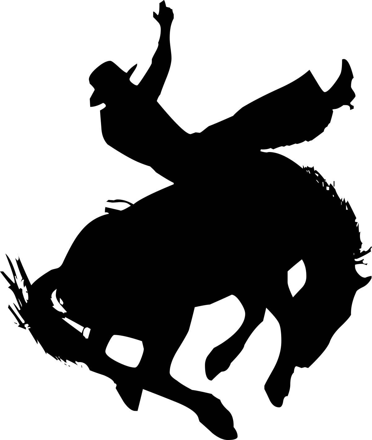 Horse Silhouette Clipart (1200x1418), Png Download