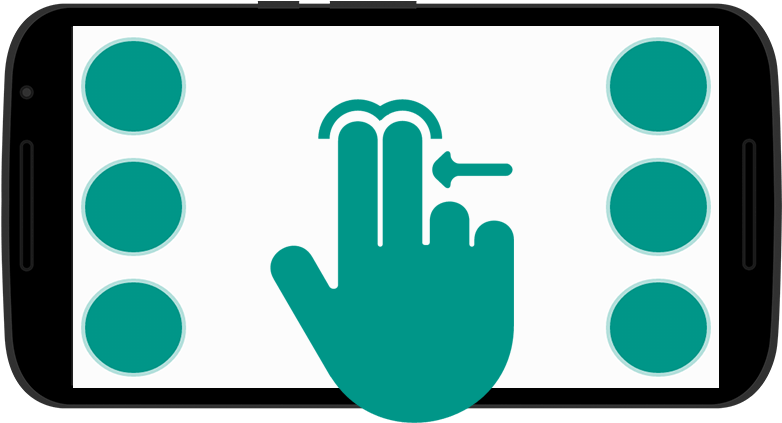 Long Swipe From Top To Bottom/bottom To Top - Finger Clipart (800x480), Png Download