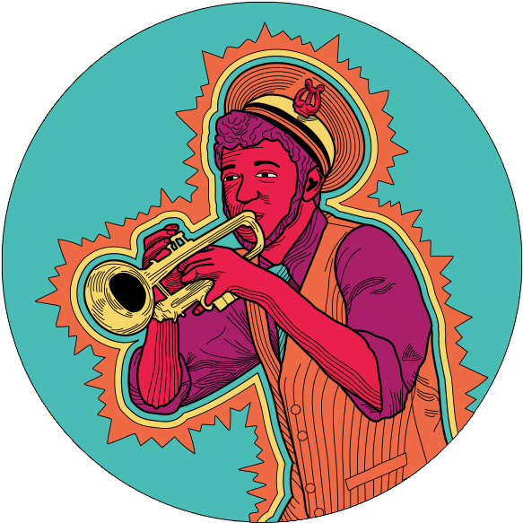 Illustration Of A Man Playing A Trumpet - Will Magid Clipart (600x600), Png Download