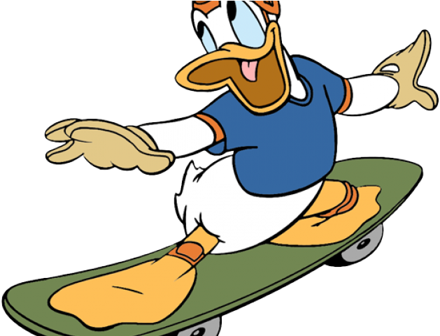 Skateboard Clipart Minnie Mouse - Png Download (640x480), Png Download