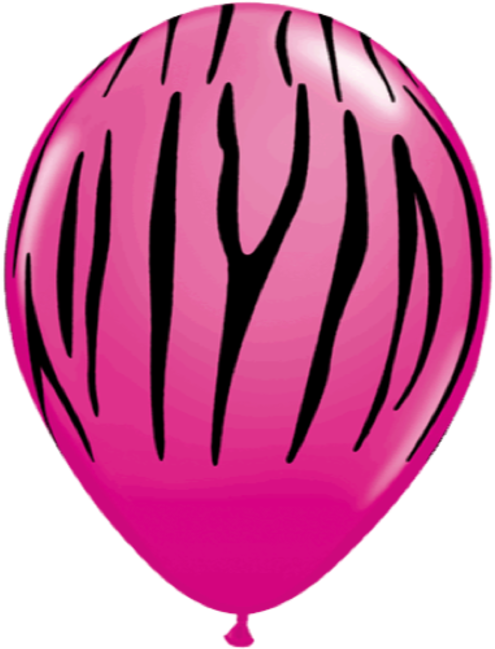Zebra Stripes Wild Berry 11r Pose M/50 Clipart (650x650), Png Download