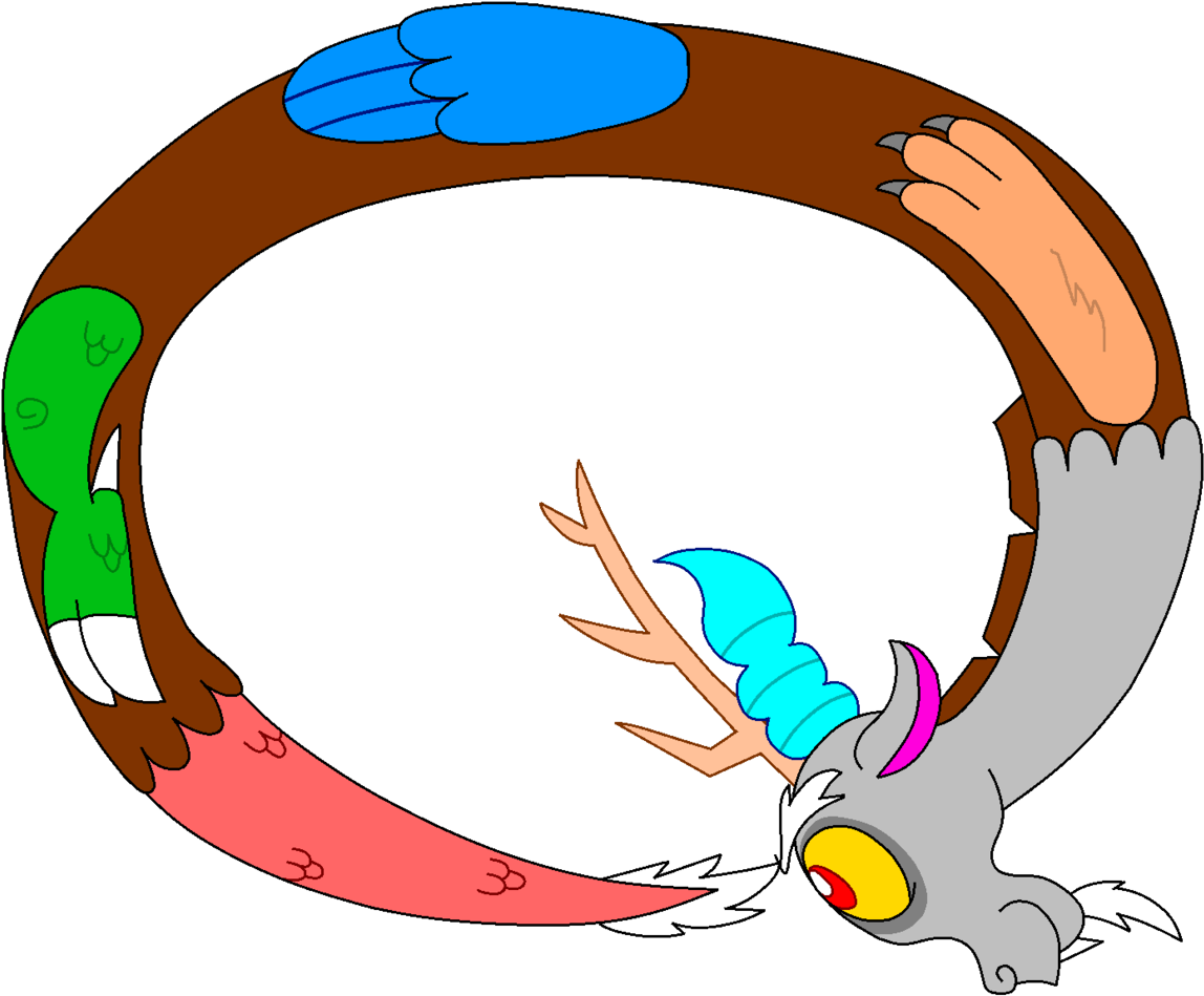 Gamer524, Discord, Disqord, Q, Safe, Simple Background, - Cartoon Clipart (1269x1024), Png Download