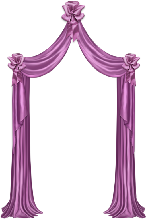 Тюль, Шторы И Драпировка - Curtains Clipart Pink - Png Download (541x800), Png Download