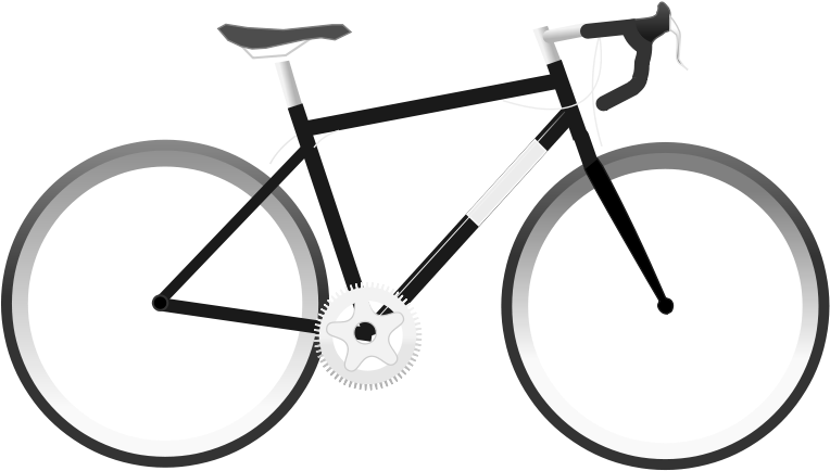 Free Bicycle - Bike Cartoon No Background Clipart (800x470), Png Download