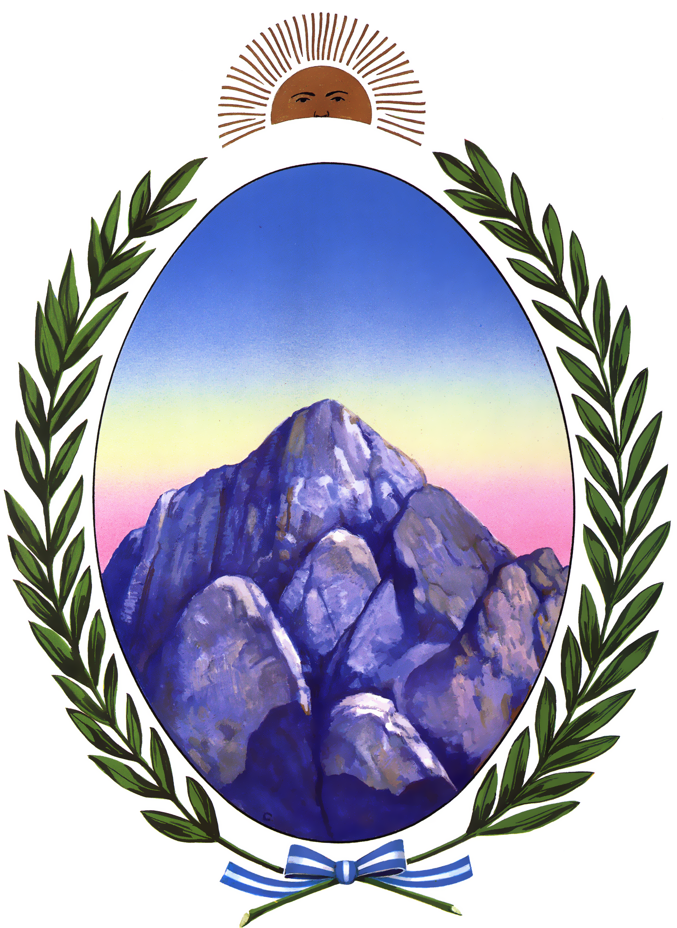 Coat Of Arms Of La Rioja Province - Escudo De La Rioja Argentina Clipart (1392x1907), Png Download