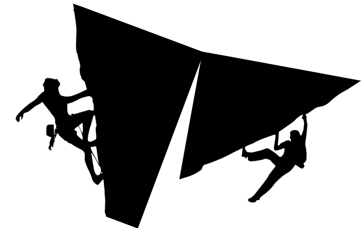 The Rock Climb - Rock Climbing Silhouette Png Clipart (1280x800), Png Download