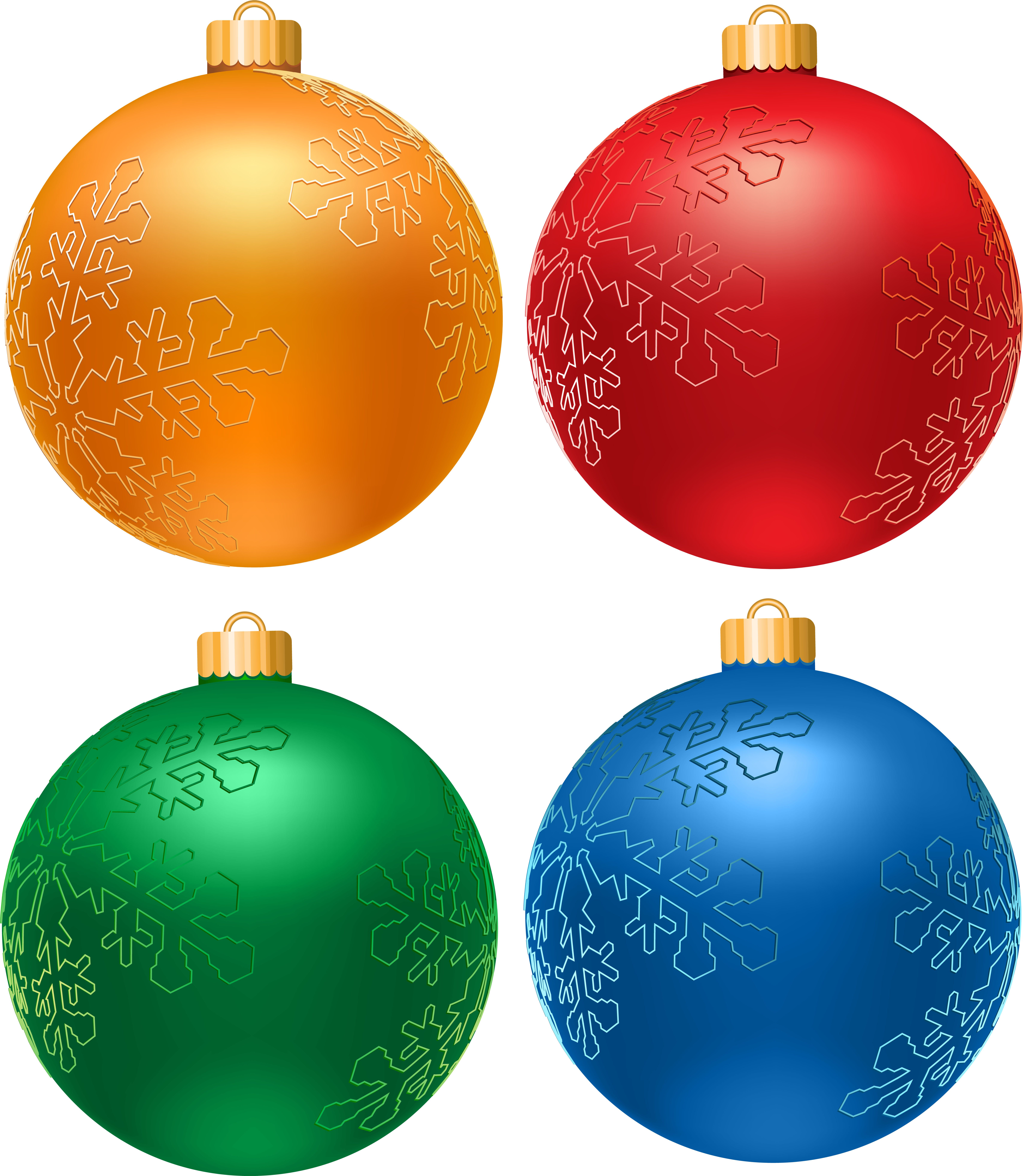 Free Clip Art Christmas Balls - Png Download (6963x8000), Png Download