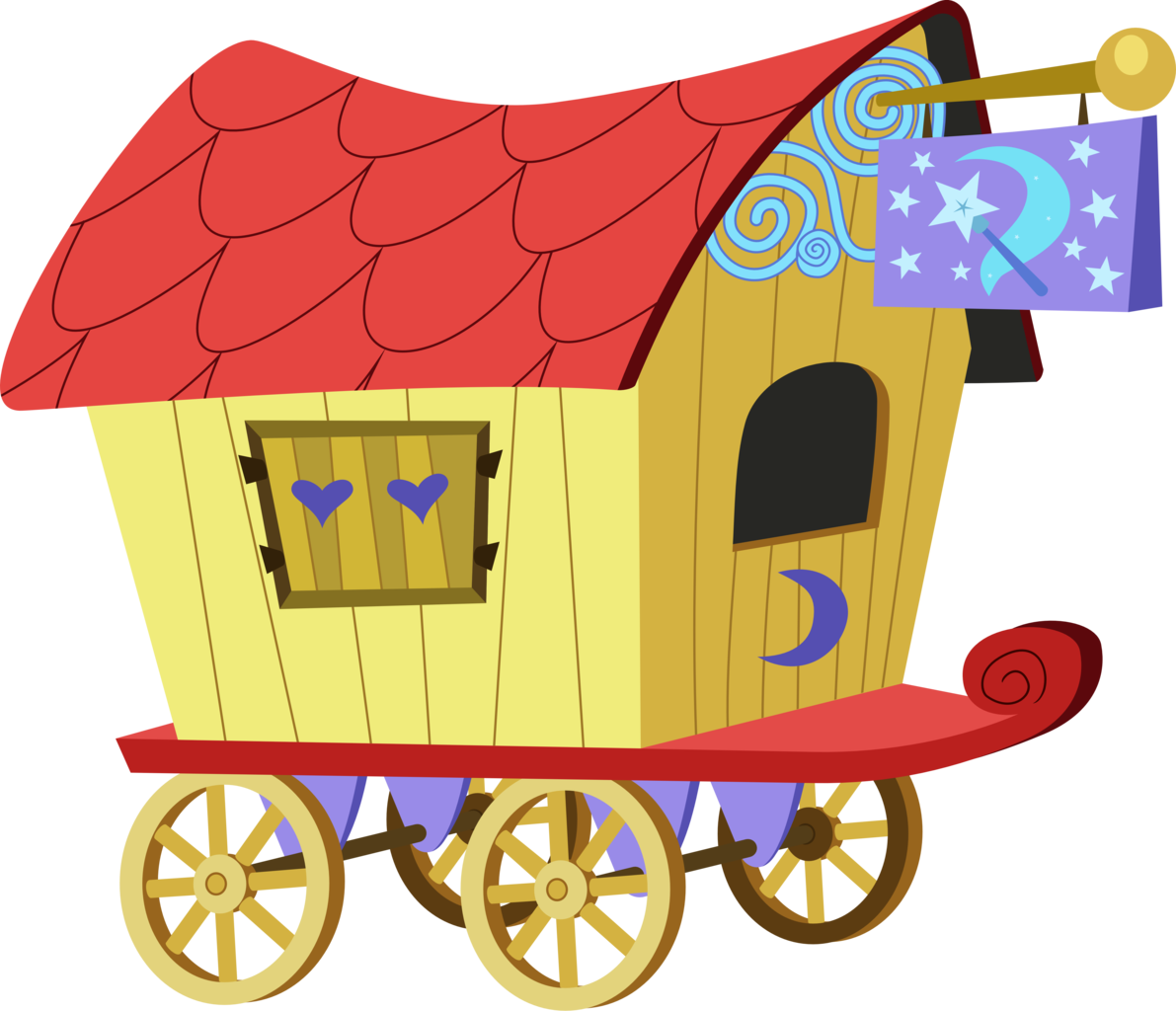 Artist Jeatz Axl - Mlp Trixie's Wagon Clipart (1191x1024), Png Download