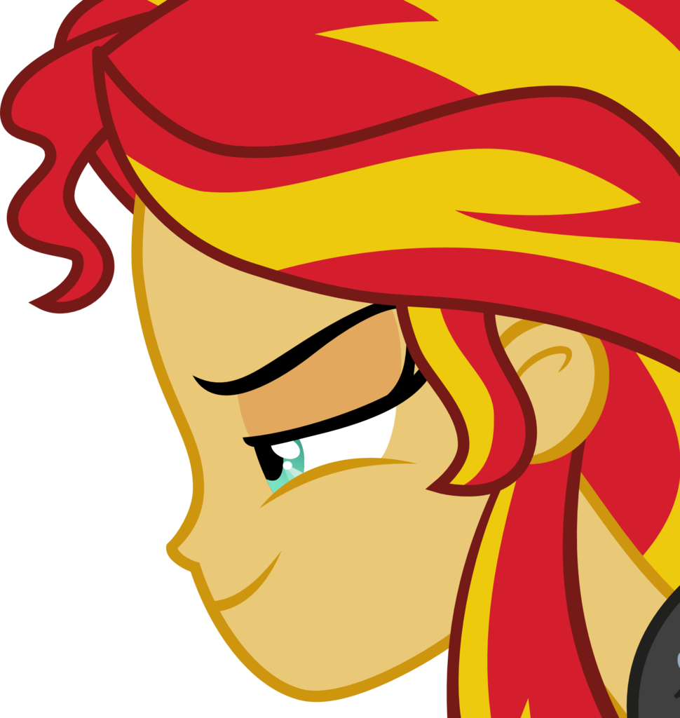 Artist Secret Man - Sunset Shimmer Equestria Girls Side Clipart (970x1024), Png Download