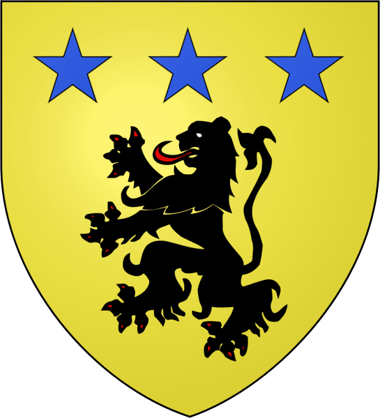Macmillan Of Knap Or, A Lion Rampant, Sable, Armed - Roger De Montgomery Coat Of Arms Clipart (545x600), Png Download