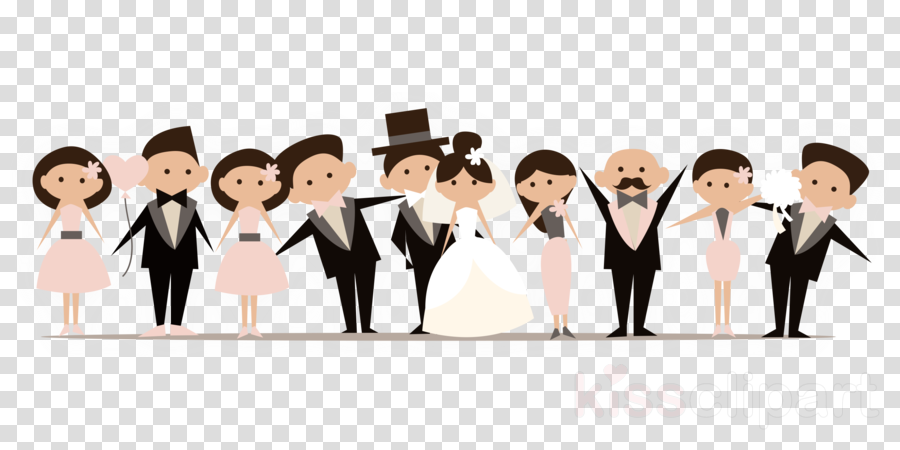 Wedding Group Photos Clipart Wedding Reception Clip - Png Download (900x450), Png Download