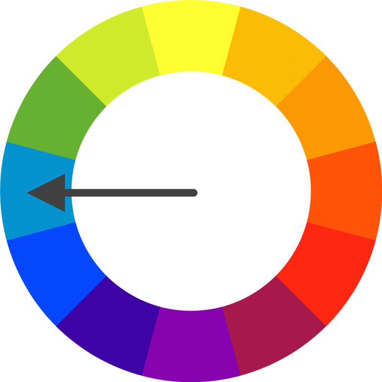 Monochromatic Colors Are A Single Color, And Its Tints, - Complementary Color Wheel Png Clipart (780x780), Png Download