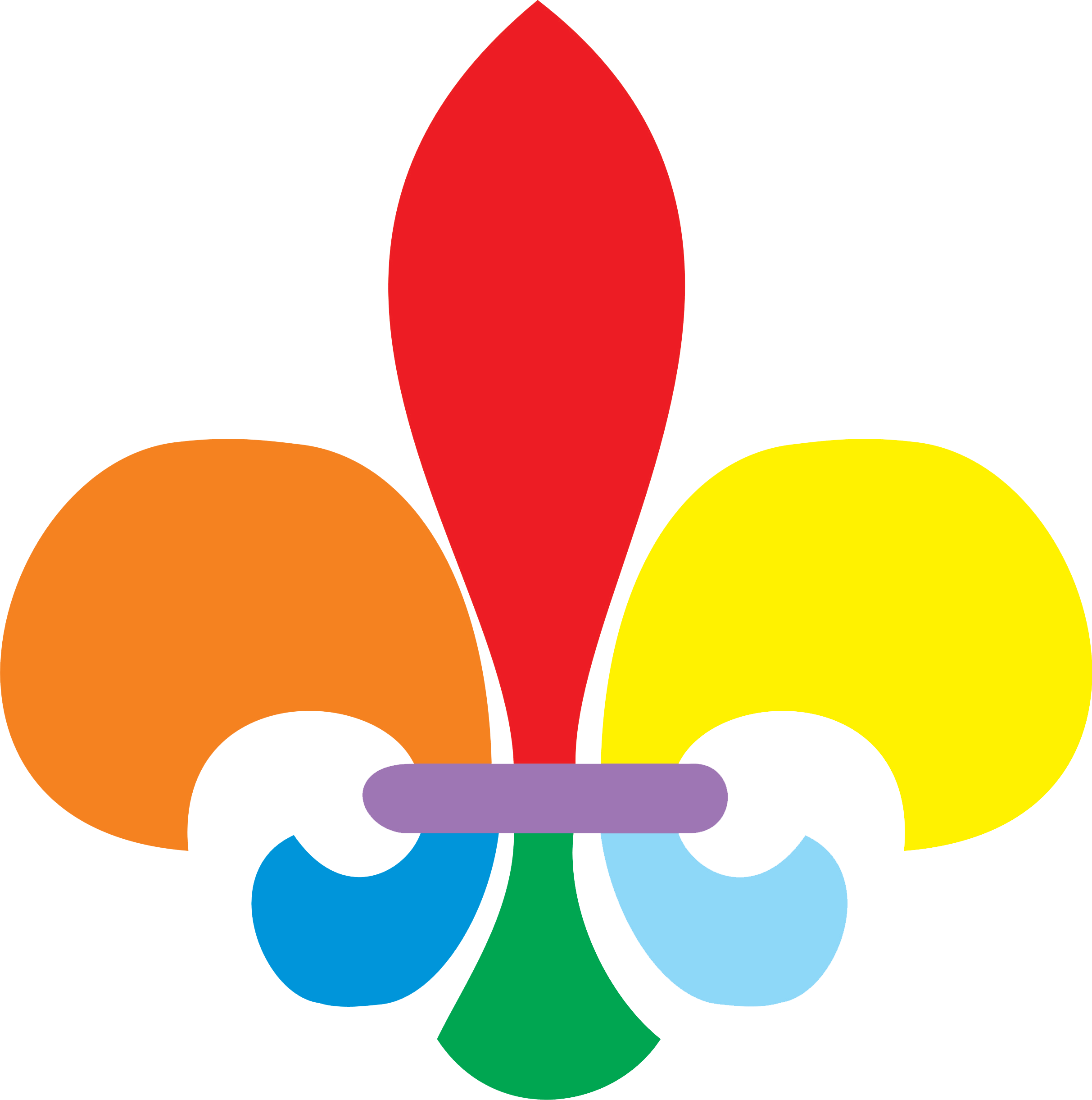 Assembleia Flor De Lis - Gif Flor De Liz Clipart (2425x2442), Png Download