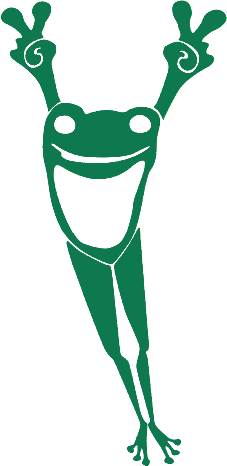 Vinyl Cutout Sticker - Frog Vinyl Decal Clipart (500x963), Png Download